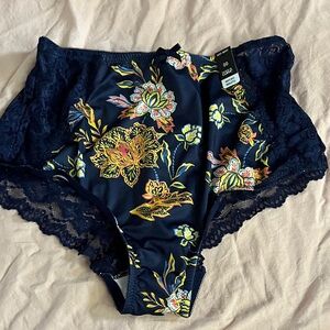 Floral Lace High-Waisted Briefs 00